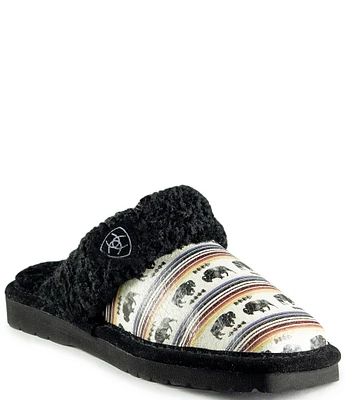 Ariat Women's Jackie Striped Buffalo Leather Slippers