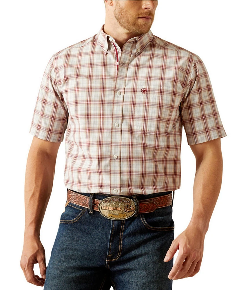 Ariat Pro Series Gaston Plaid Short Sleeve Woven Shirt