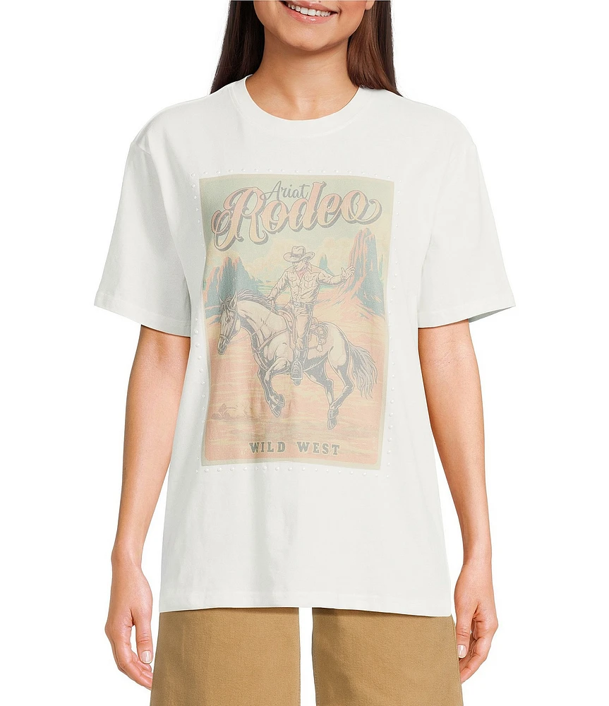 Ariat Short Sleeve Crew Neck Rodeo Western T-Shirt
