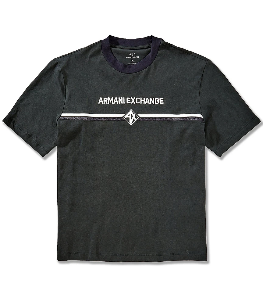 Armani Exchange Armani Line Logo Short Sleeve T-Shirt