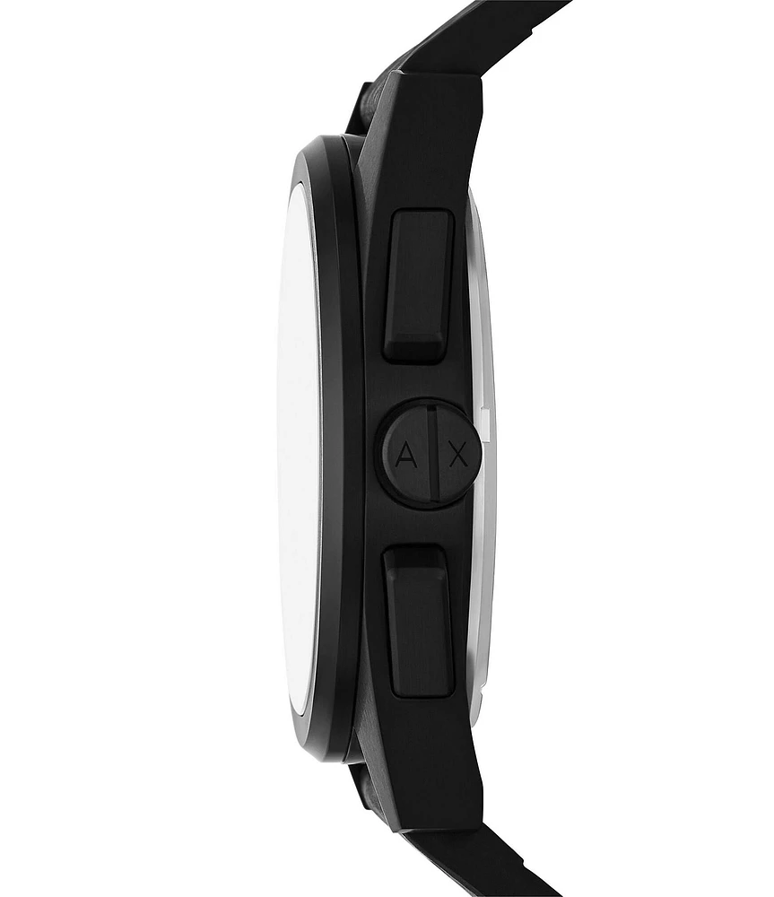 Armani Exchange Men's Parker Rd. Chronograph Black Strap Watch