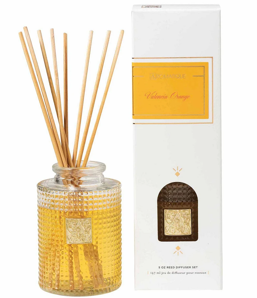 Aromatique Valencia Orange Reed Diffuser Set, 5 oz.