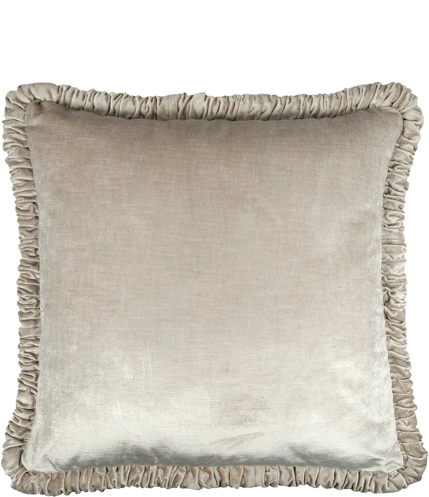 Austin Horn Classics Brighton Velvet Ruched Euro Sham