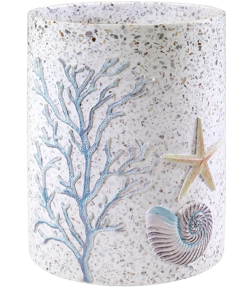 Avanti Linens Coastal Terrazzo Wastebasket