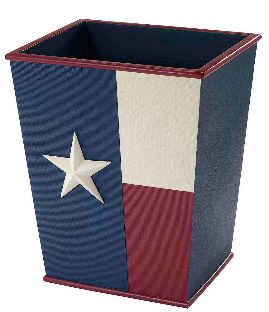 Avanti Linens Texas Flag Wastebasket
