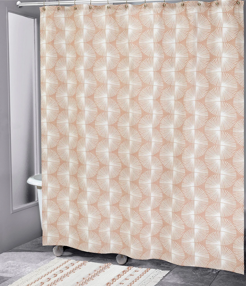 Avanti Linens x Nicole Miller Kendall Shower Curtain & Hooks Set