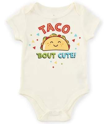 Baby Starters Baby Boys Short Sleeve Taco Bout Cute Graphic Bodysuit