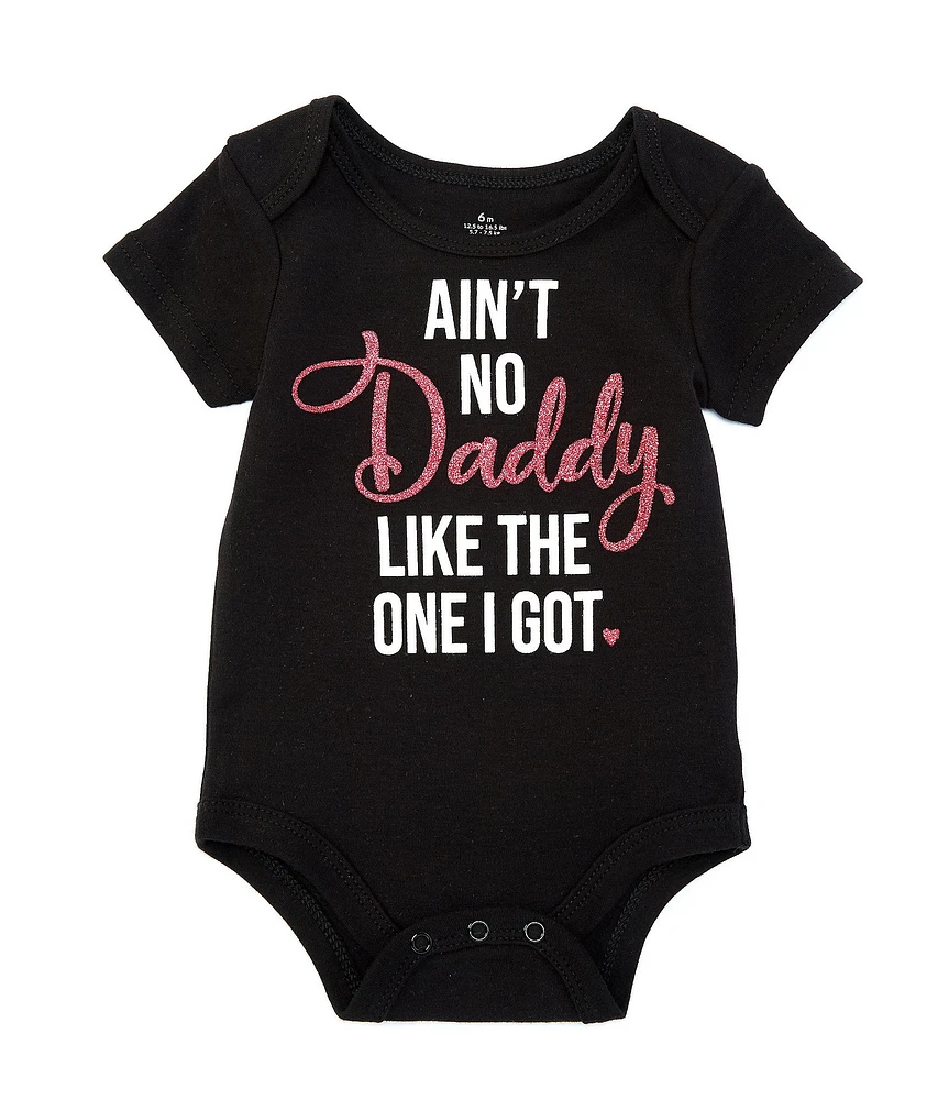 Baby Starters Baby Girls Short Sleeve Ain't No Daddy Like Mine Bodysuit