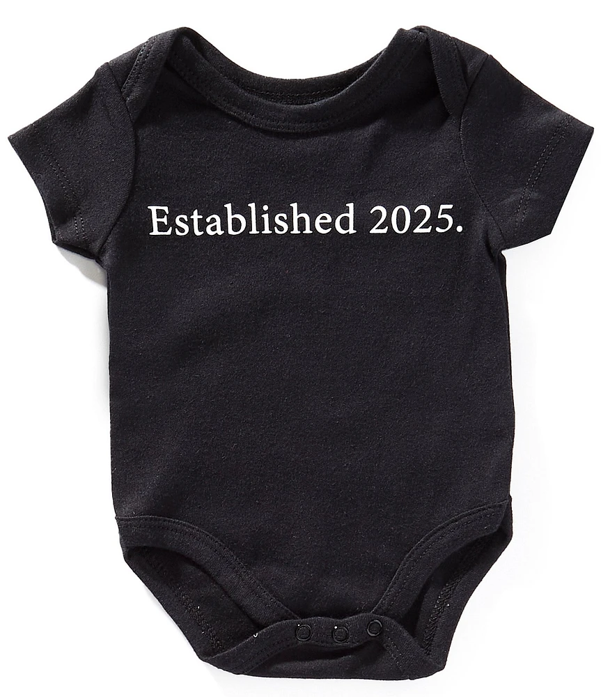 Baby Starters Baby Short Sleeve Established 2025 Bodysuit