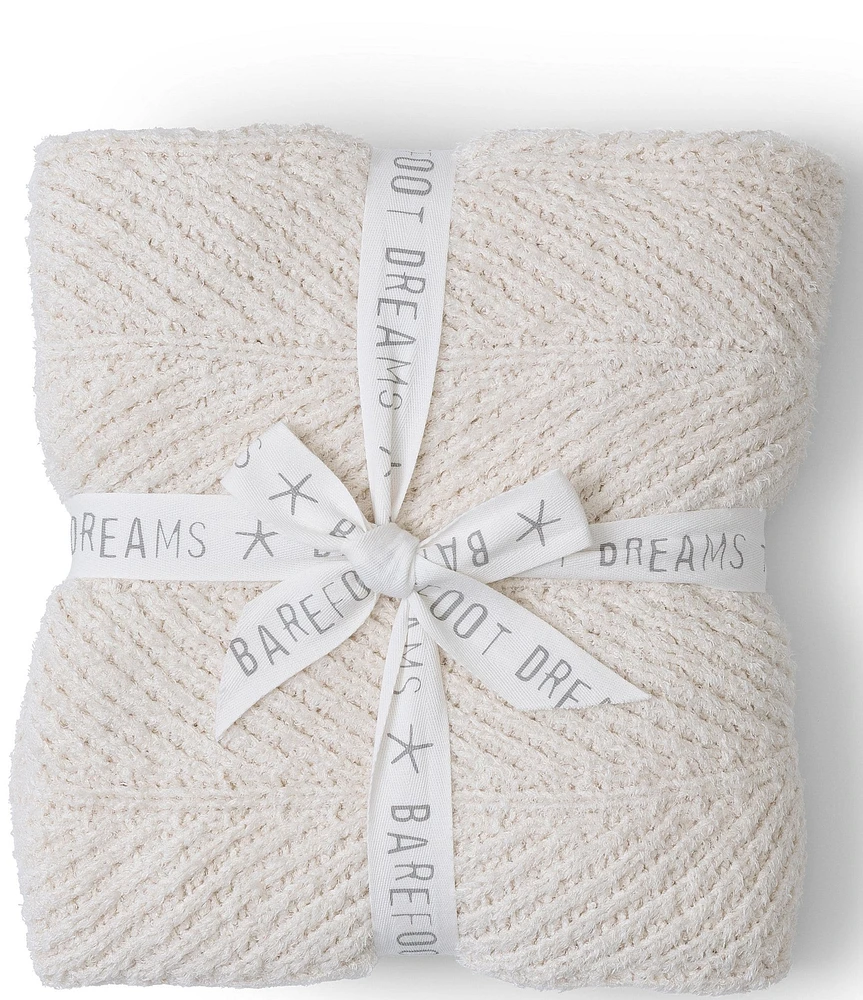 Barefoot Dreams Bamboo Cozychic® Shine Herringbone Blanket