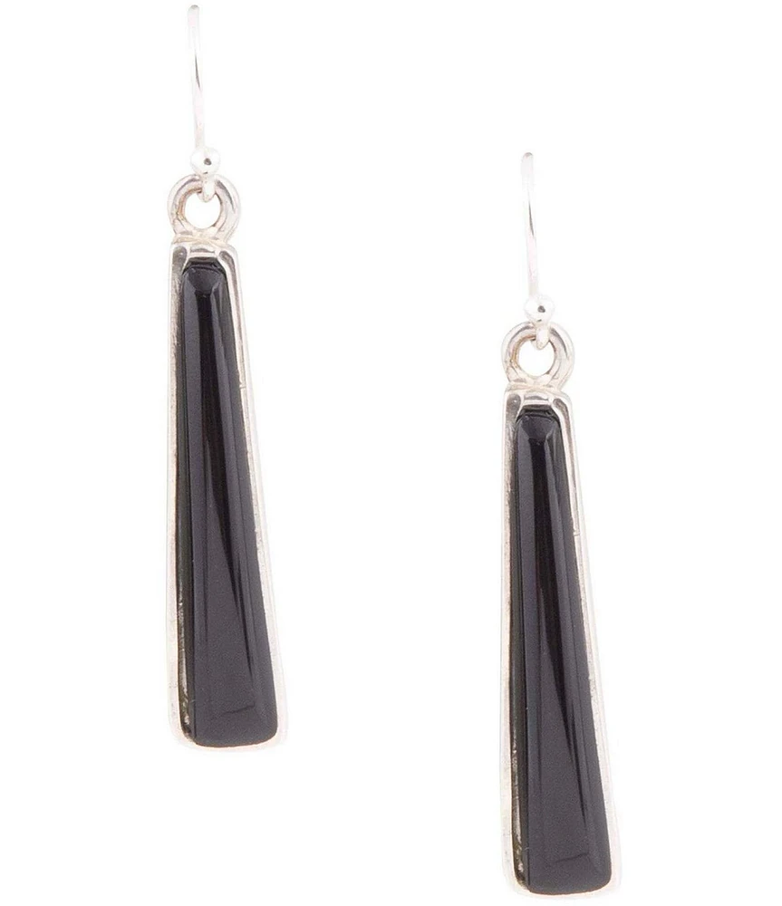 Barse Line Black Onyx Sterling Silver Drop Earrings