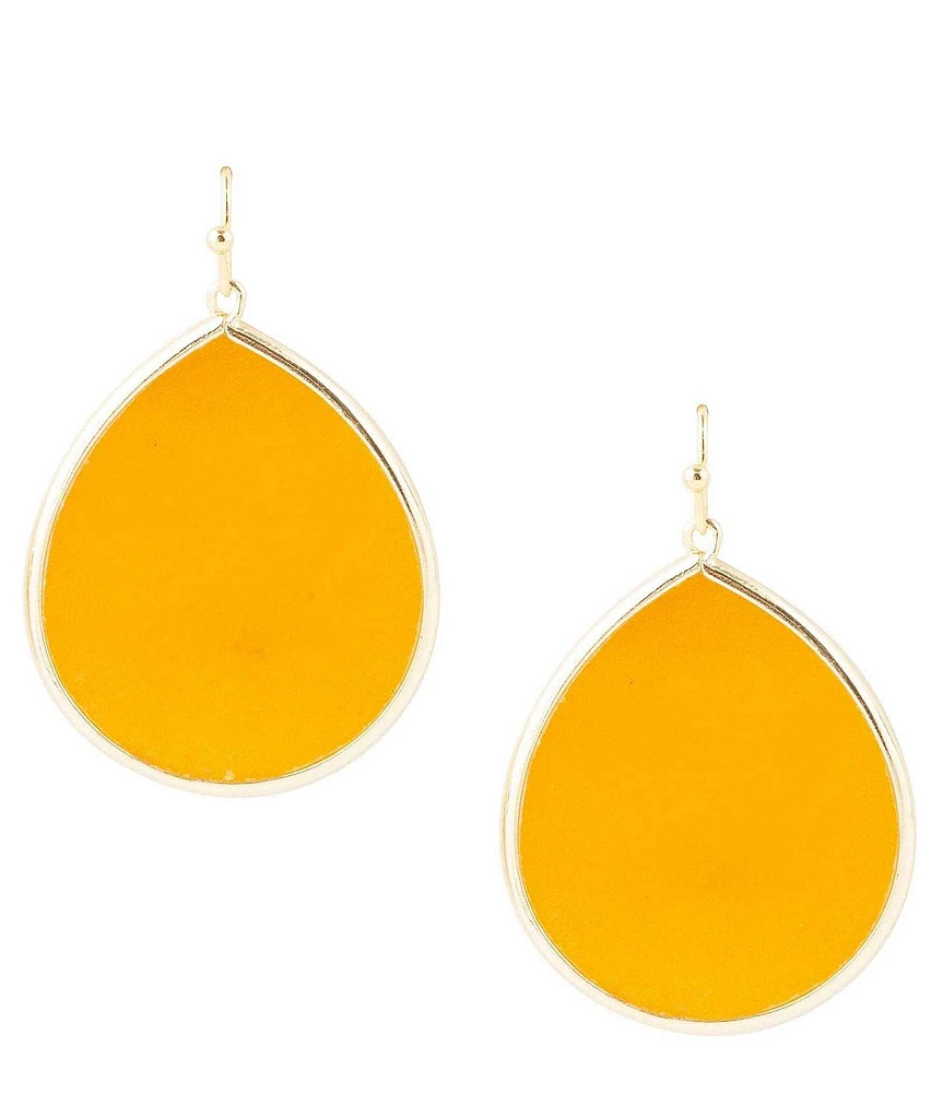 Barse Yellow Quartz Drop Earrings