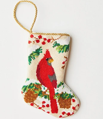 Bauble Stockings Classic Cardinal Needlepoint Stocking