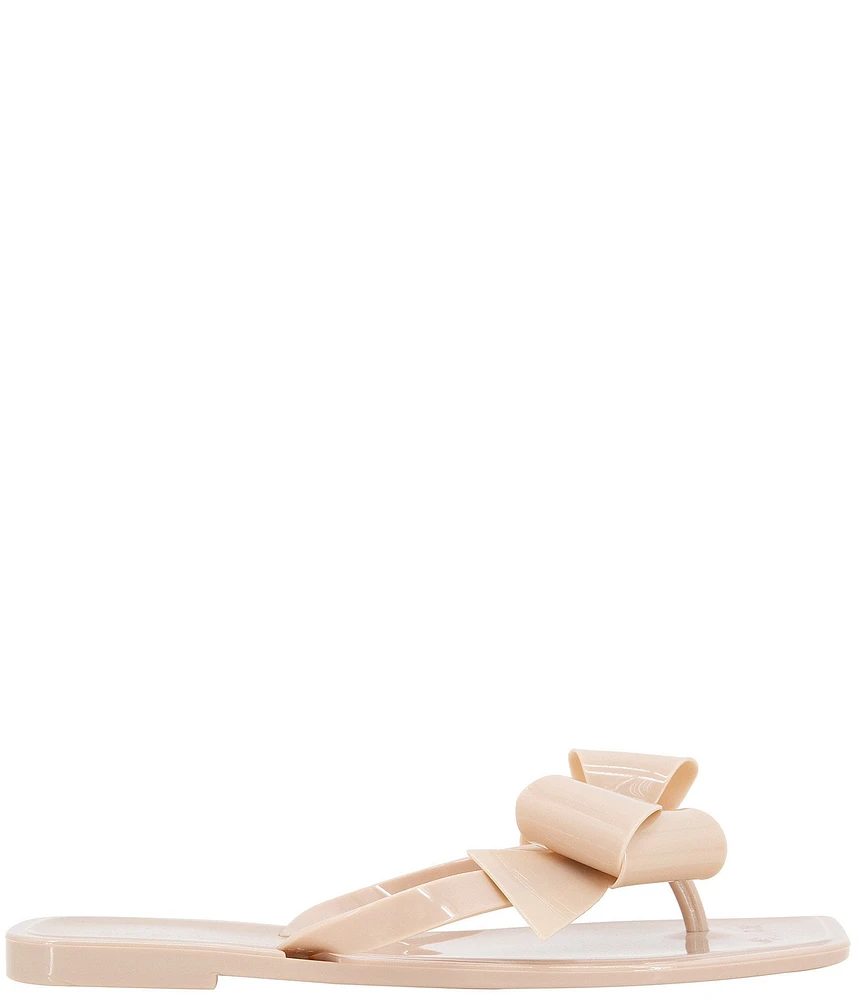 BCBGeneration Lima 2 Bow Jelly Thong Flat Sandals