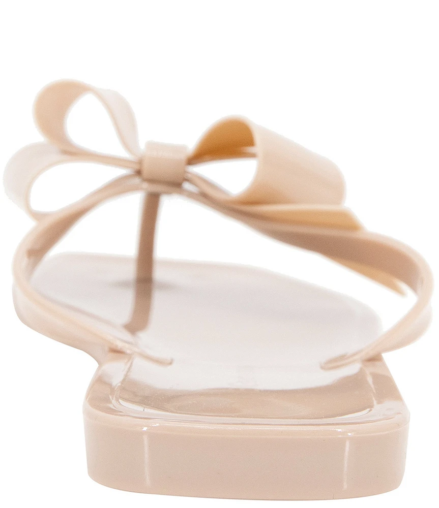 BCBGeneration Lima 2 Bow Jelly Thong Flat Sandals