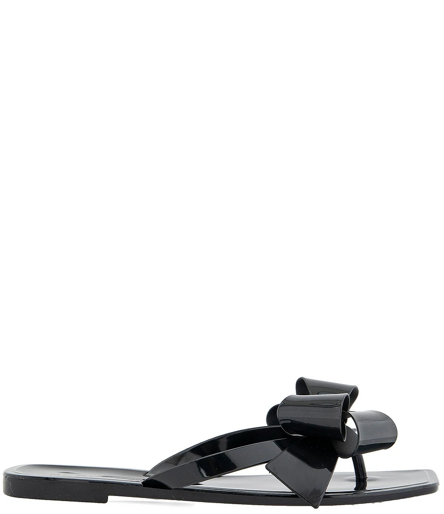 BCBGeneration Lima 2 Bow Jelly Thong Flat Sandals