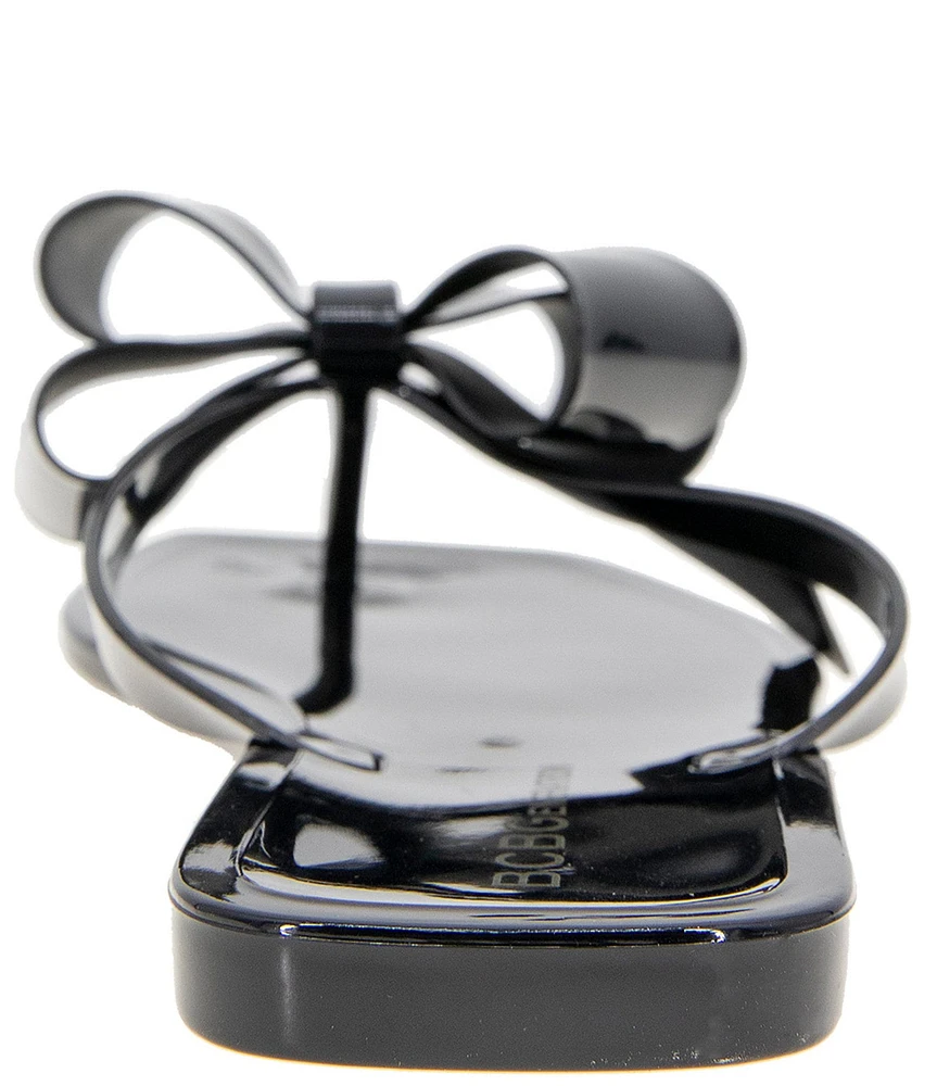 BCBGeneration Lima 2 Bow Jelly Thong Flat Sandals