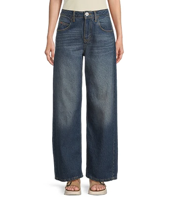 BDG Urban Outfitters Jaya Texan Turn Up Low Rise 5-Pocket Jeans