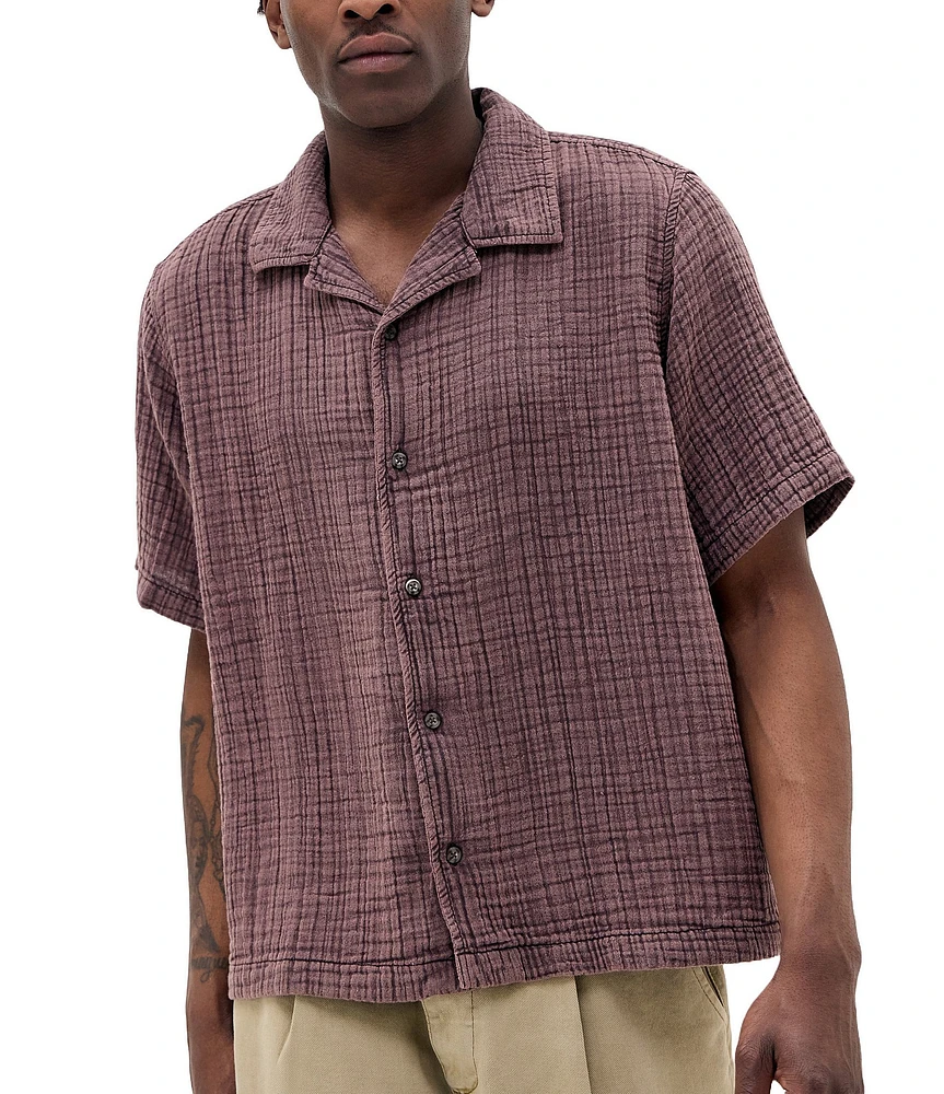 BDG Urban Outfitters Short Sleeve Triple Gauze Shirt