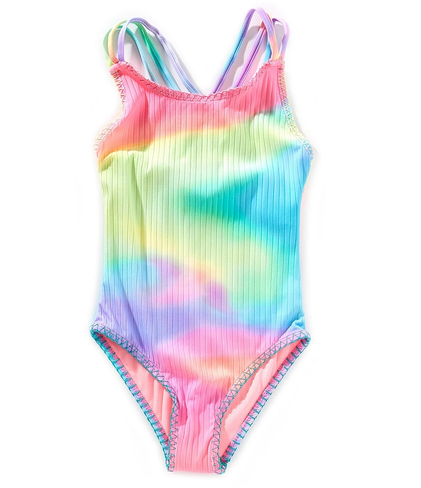 Beach Lingo Big Girls Tie-Dye Tank One-Piece Swimsuit
