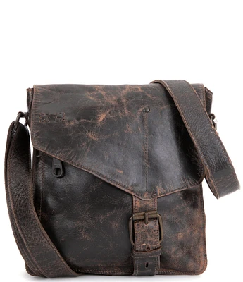 Bed Stu Venice Beach Weathered Leather Buckle Crossbody Bag