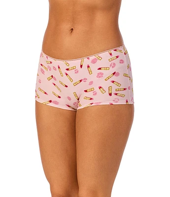 BedHead Knit Lip Print Boyshort Panty