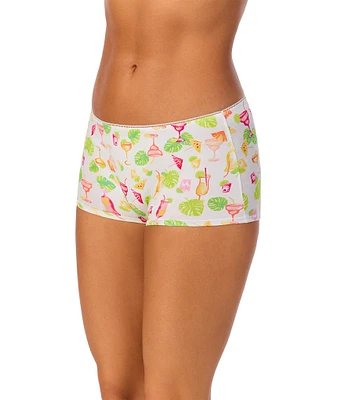 Bedhead Knit Summer Drinks Print Boyshort Panty