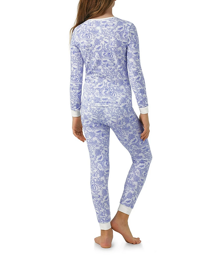 BedHead Pajamas Little/Big Girls Family Matching Fairytale Forest Two-Piece Pajamas Set