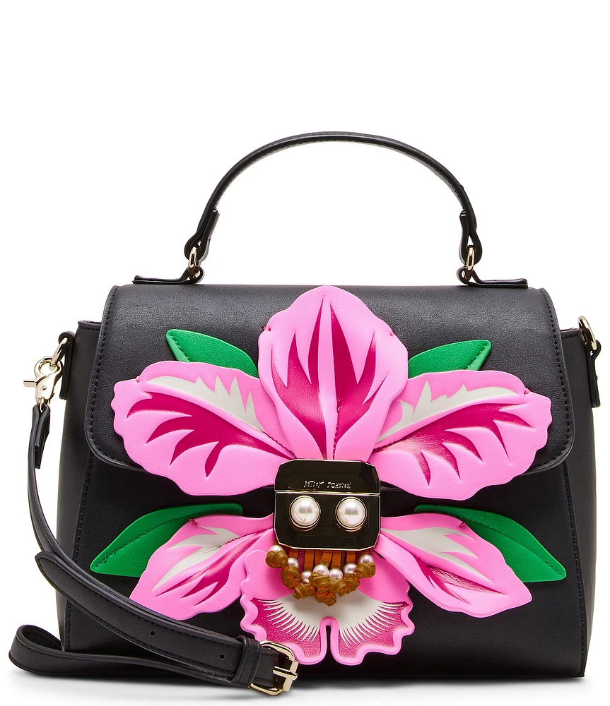 Betsey Johnson Full Bloom Top Handle Satchel Bag