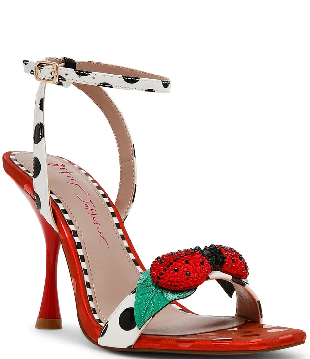 Women's Garnet Heeled Sandal In Natural Ditsy - Simon