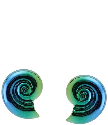 Betsey Johnson Mermaid Jewels Shell Novelty Stud Earrings