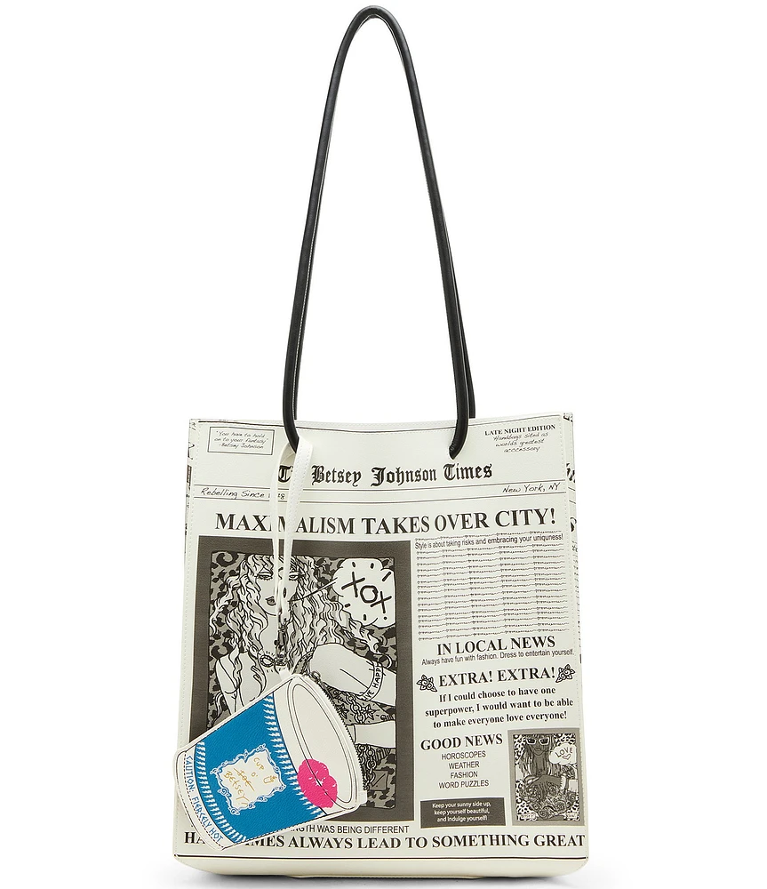 Betsey Johnson Tabloid Tote Bag