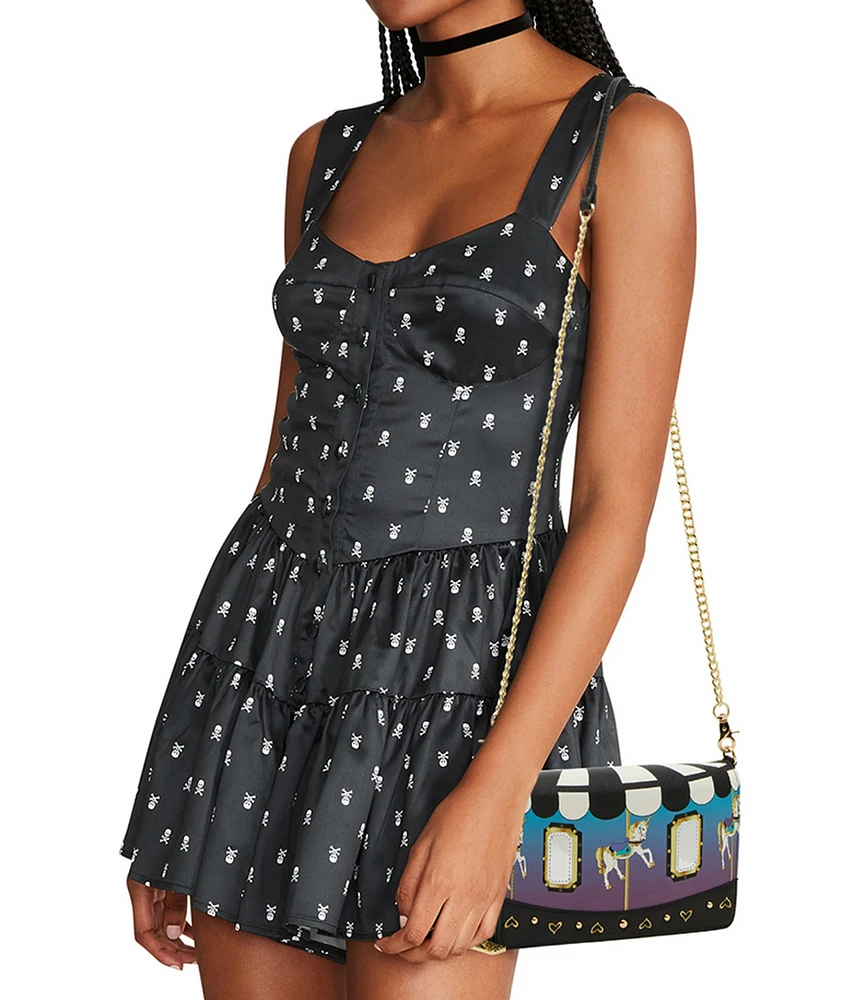 Betsey Johnson Spin Me Carousel Wallet Crossbody Bag