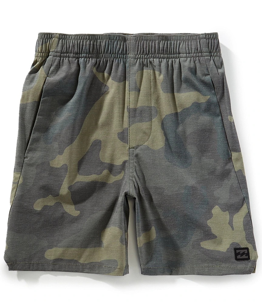 Billabong Big Boys Crossfire Camouflage-Printed Drawstring/Elastic-Waistband Shorts