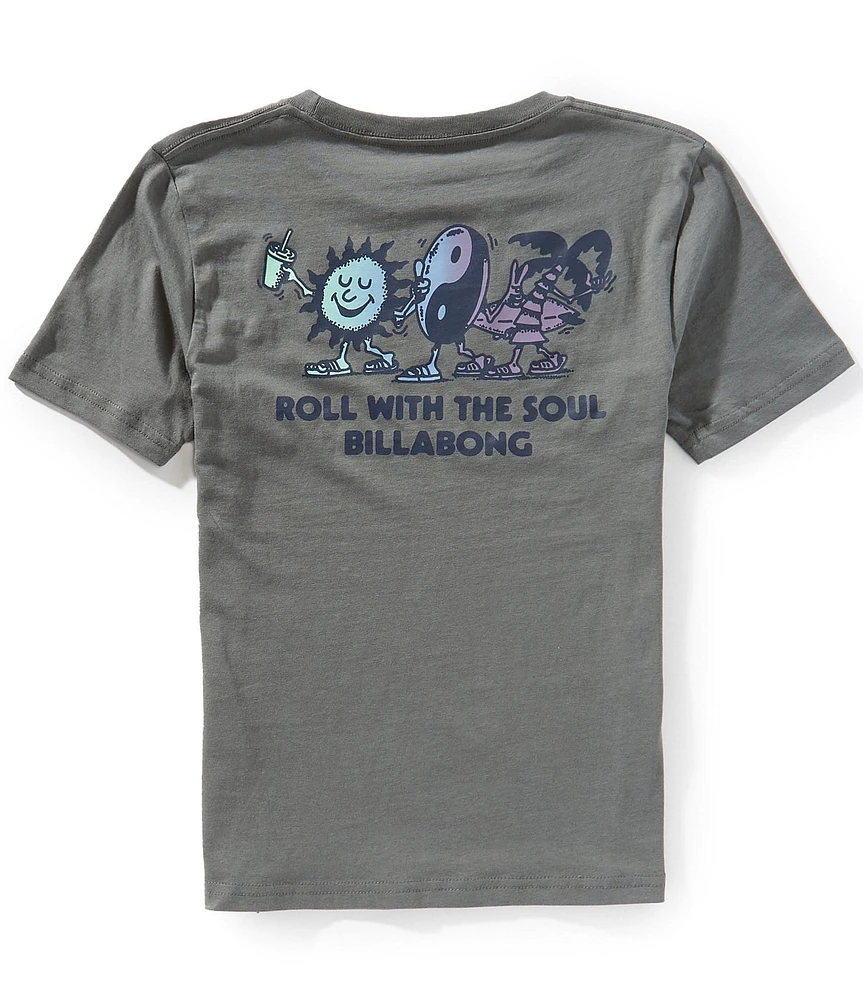 Billabong Big Boys Short-Sleeve Roll With The Soul T-Shirt