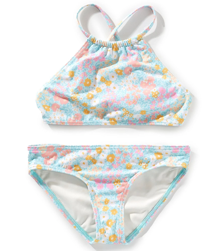 Billabong Big Girls Field Dream Ditsy-Floral-Printed Bikini Top & Matching Hipster Bottom Two-Piece Swimsuit