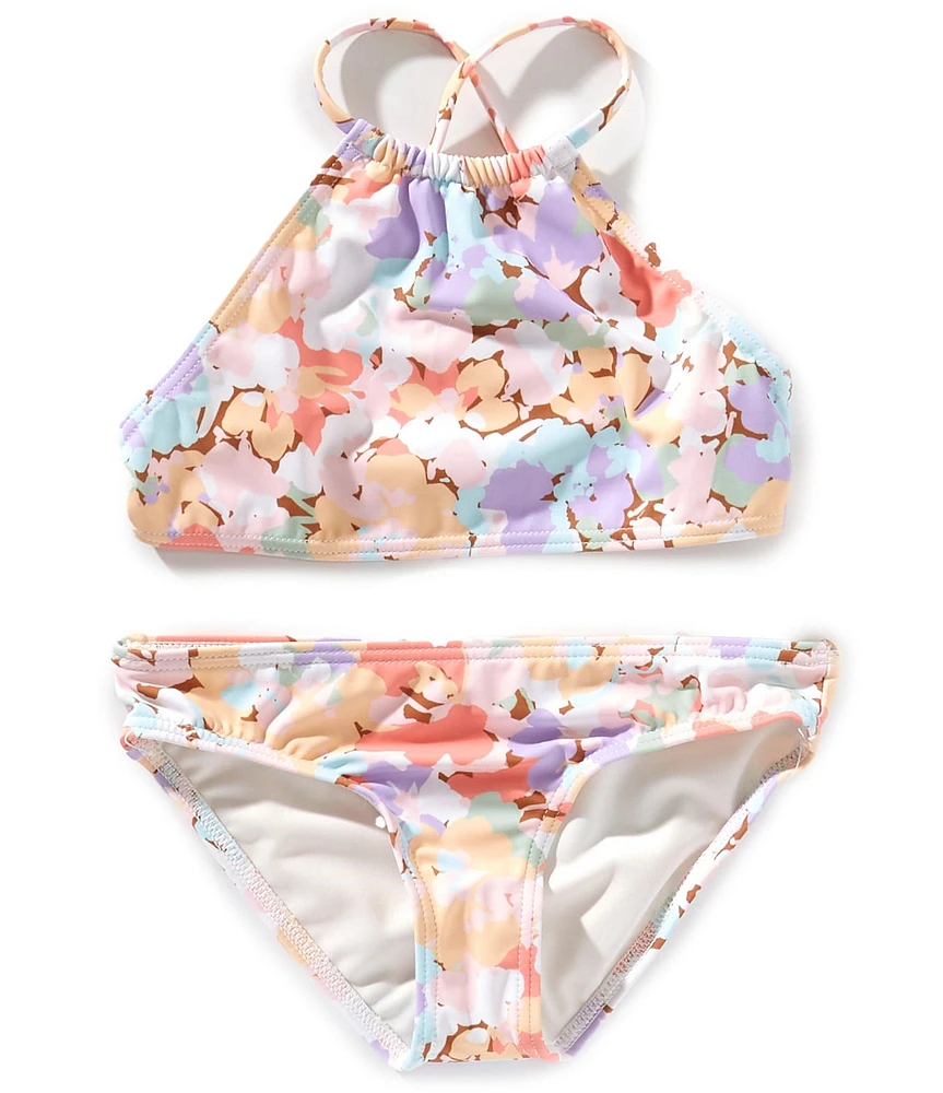 Billabong Big Girls Paradise Floral-Printed Bikini Top & Matching Hipster Bottom Two-Piece Swimsuit