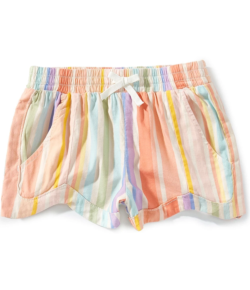 Billabong Big Girls Mad For You Striped Shorts
