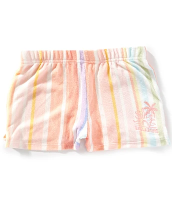 Billabong Big Girls Sandy Day Vertical-Striped Shorts