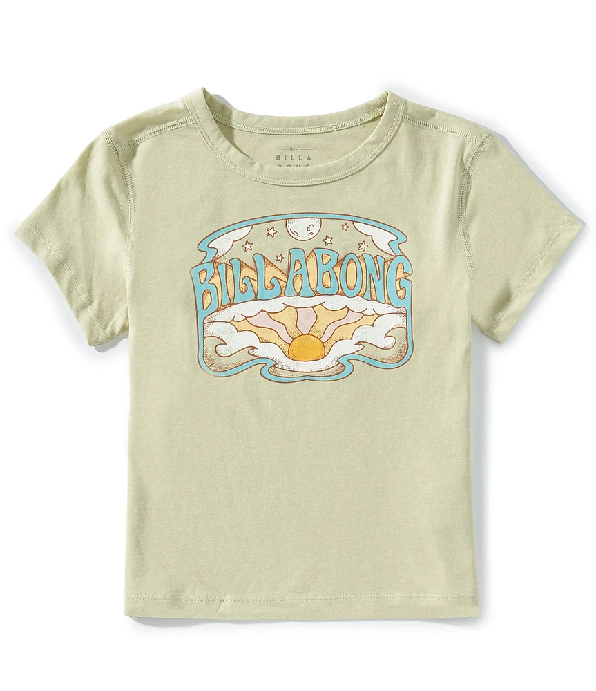 Billabong Big Girls Short Sleeve Sun Moon Bay Graphic T-Shirt