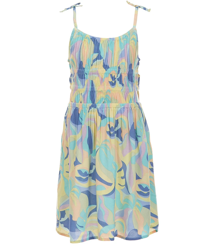 Billabong Big Girls Sleeveless Greetings From Paradise Fit & Flare Dress