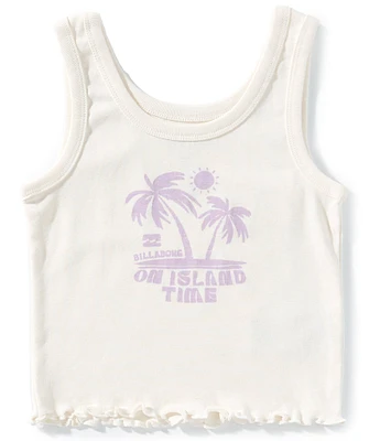 Billabong Big Girls Sleeveless On Island Time Graphic Tank Top