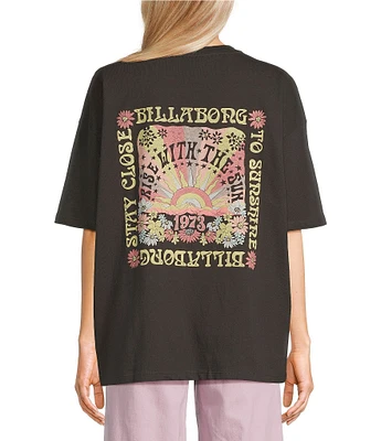 Billabong Out Until Dawn Graphic Short Sleeve Oversized T-Shirt