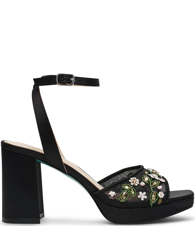 Betsey Johnson Blue by Betsey Johnson Kirra Floral Platform Dress Sandals |  Liberty Center