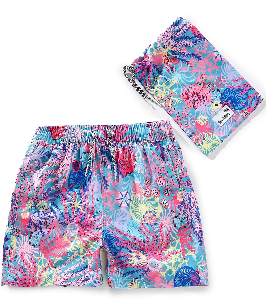 Boardies Boys Coral Print Swim Trunks
