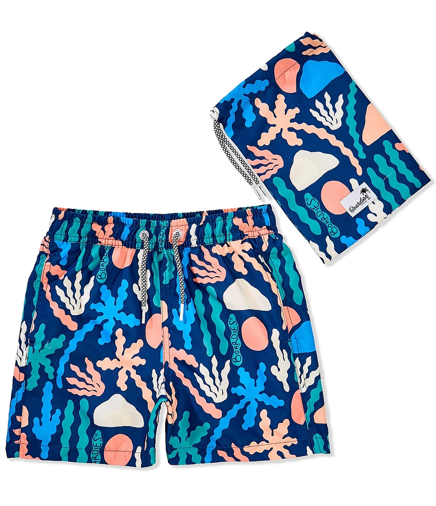 Boardies Little/Big Boys Palm Springs Coral Swim Trunks