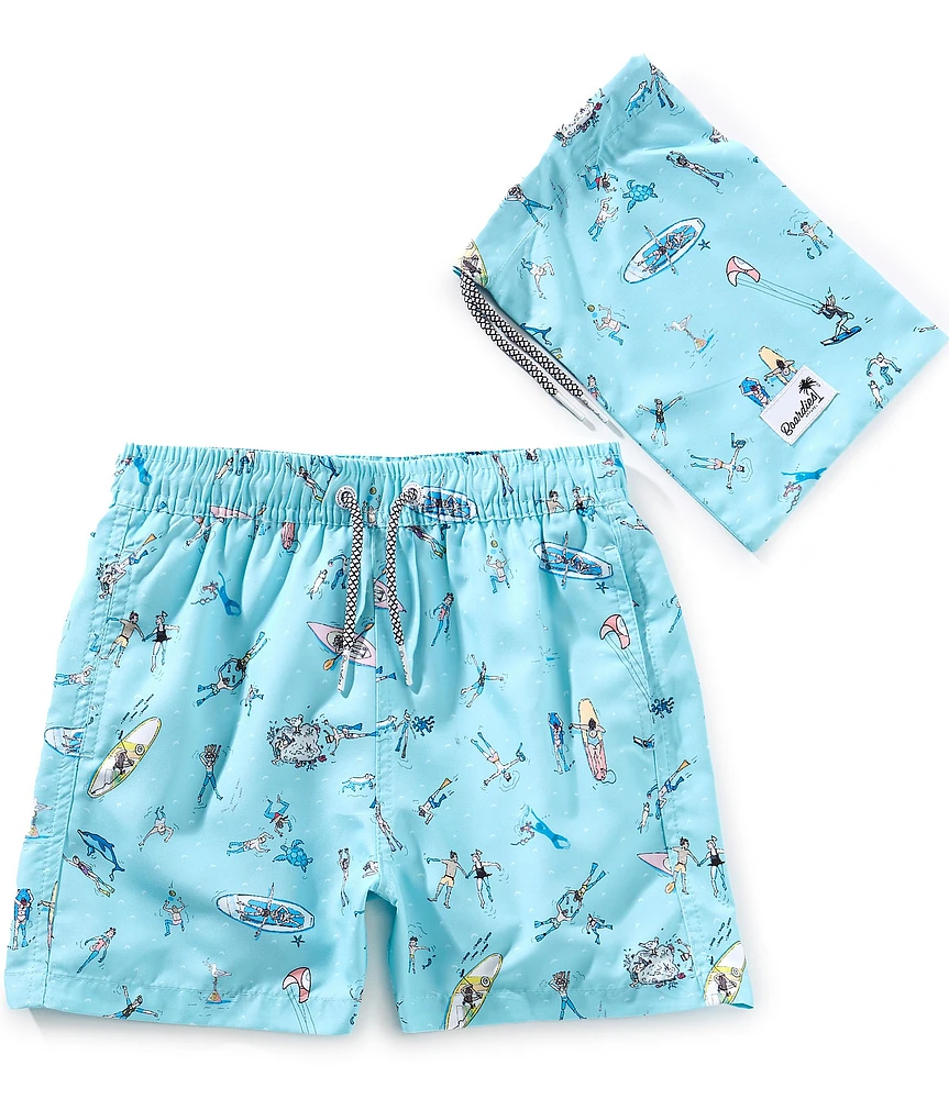 Boardies Little/Big Boys Sea Folk Swim Trunks