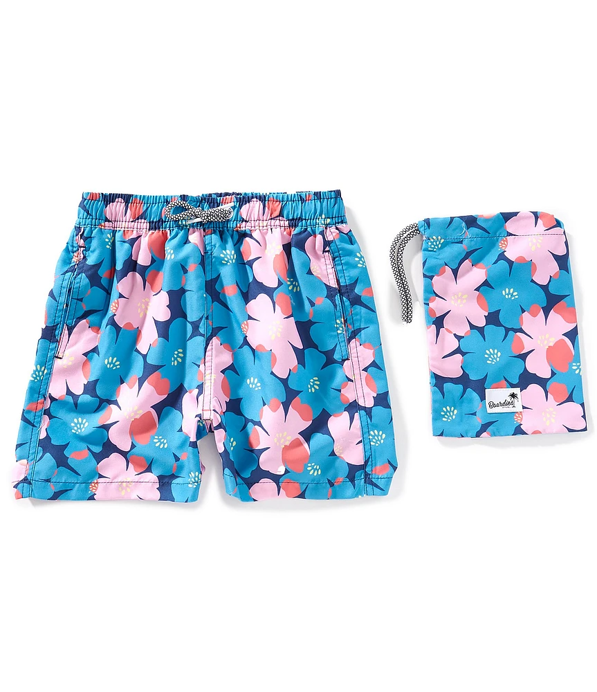 Boardies Little/Big Boys Sully Floral Swim Trunks