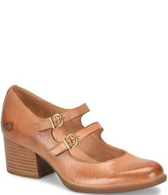 Born Karalee Leather Mary Jane Pumps