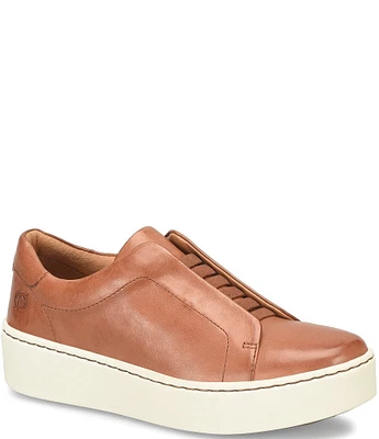 Born Mazzy Leather Slip On Platform Sneakers